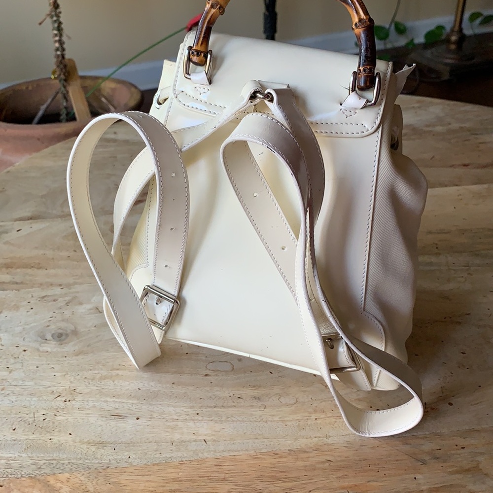 GUCCI Mini Backpack w/Bamboo Handle - Vintage - Picture 14 of 15